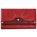 Parinda 11306 EVELINE (Red) Tri-fold Snap Closure Wallet